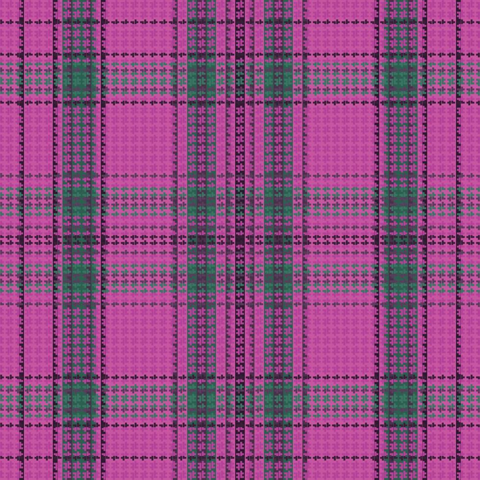 Tartan plaid pattern with dark color. vector