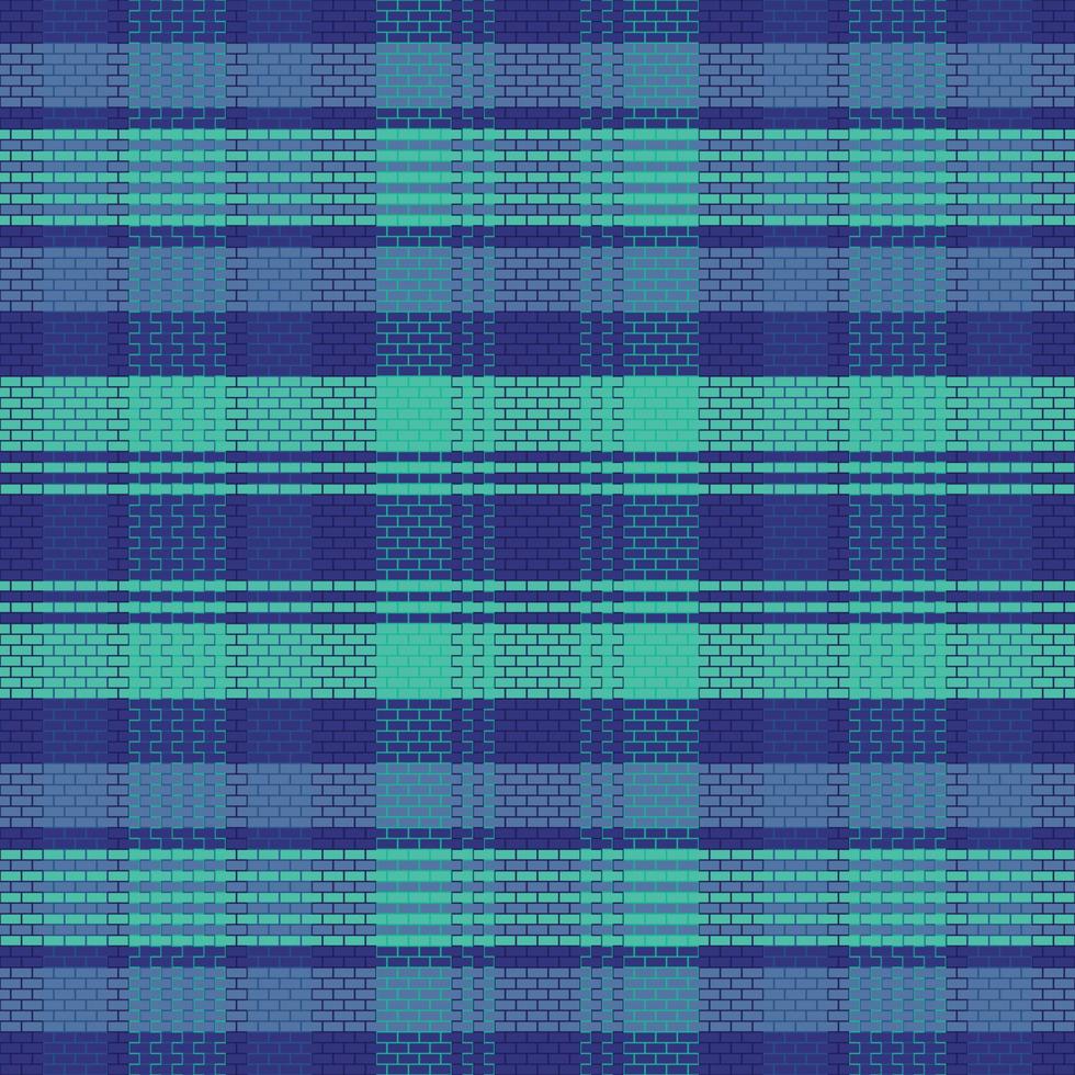 Tartan plaid pattern with dark color. vector