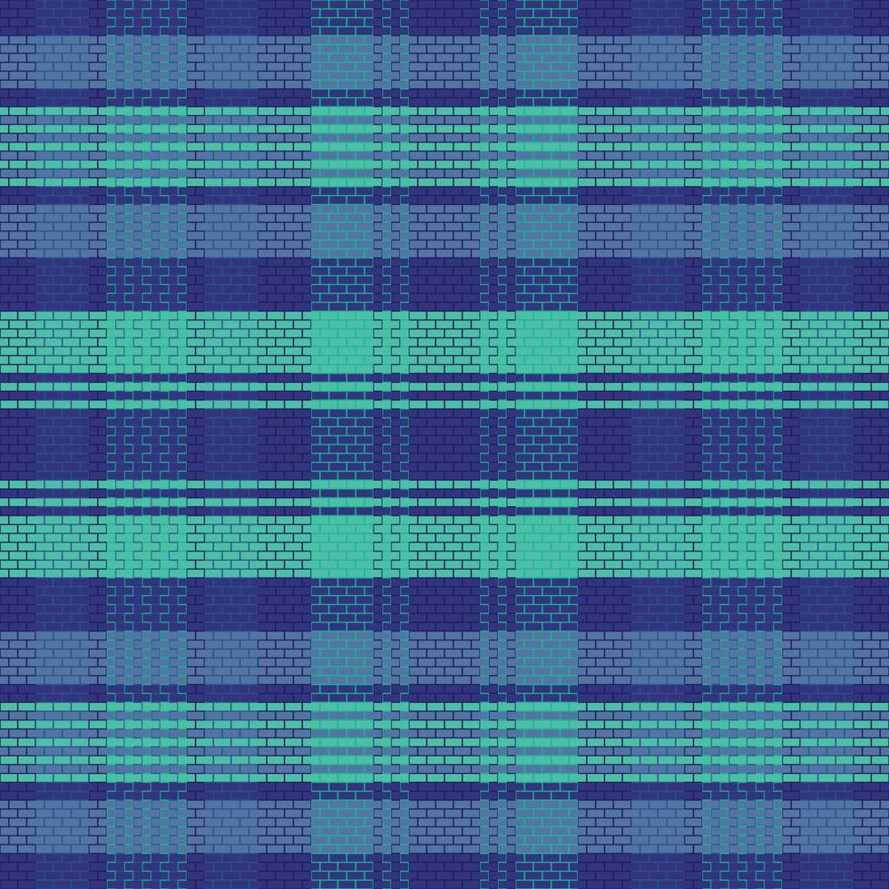 Tartan plaid pattern with dark color. vector