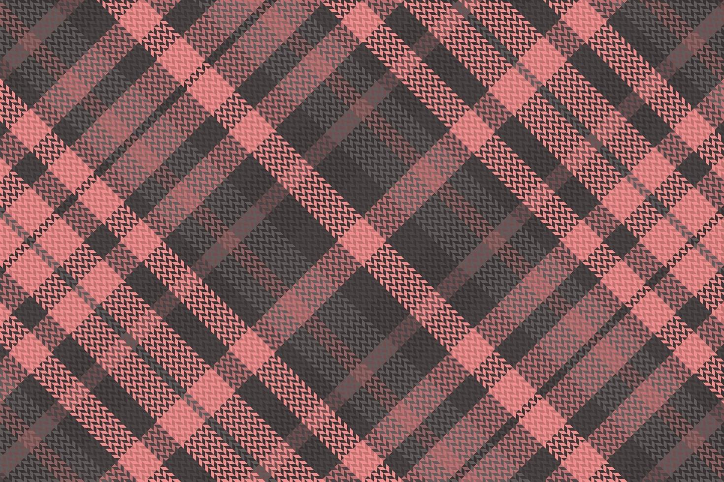Tartan plaid pattern with dark color. vector