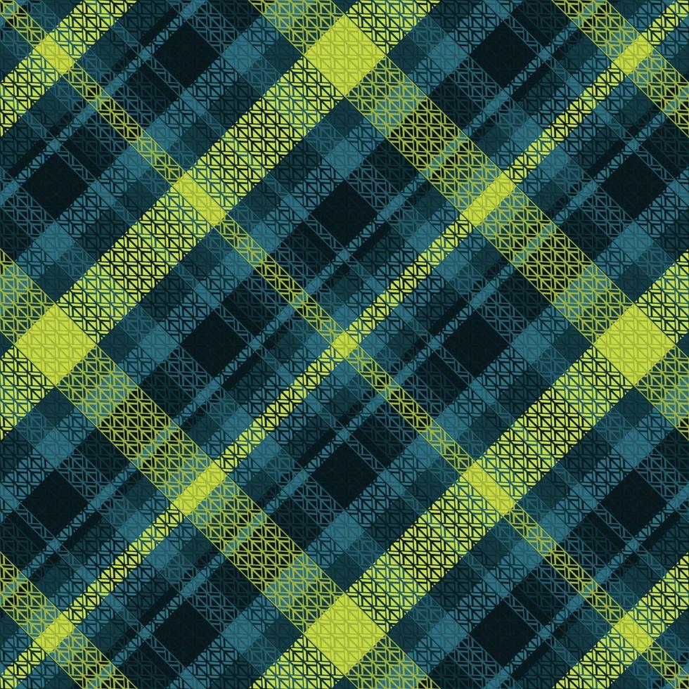 Tartan plaid pattern with dark color. vector