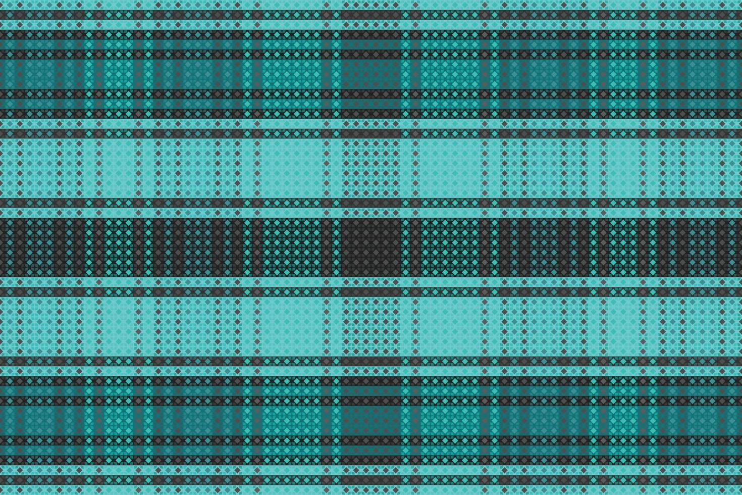 Tartan plaid pattern with dark color. vector