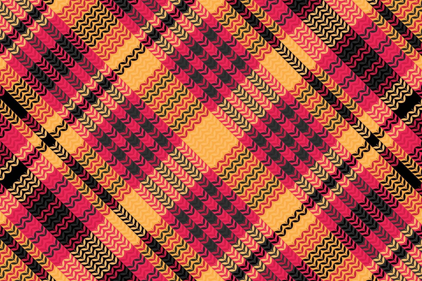 Tartan plaid pattern with dark color. vector