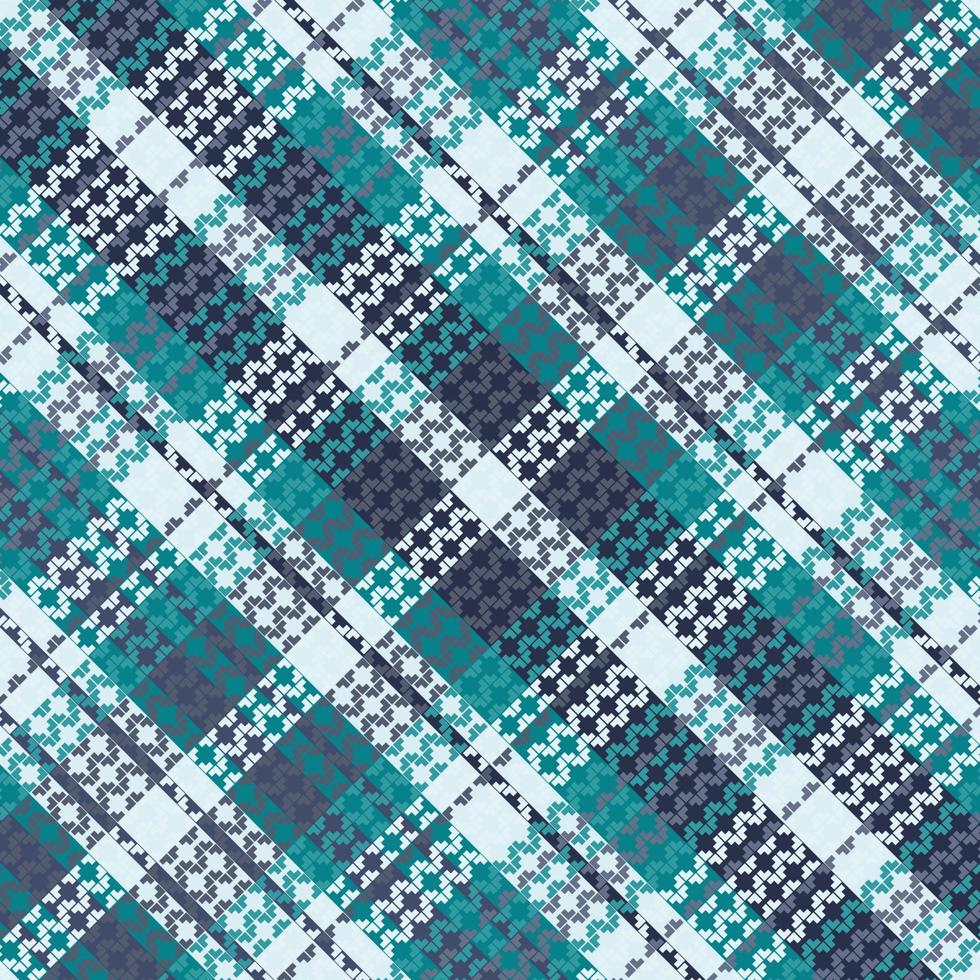 Tartan plaid pattern with dark color. vector