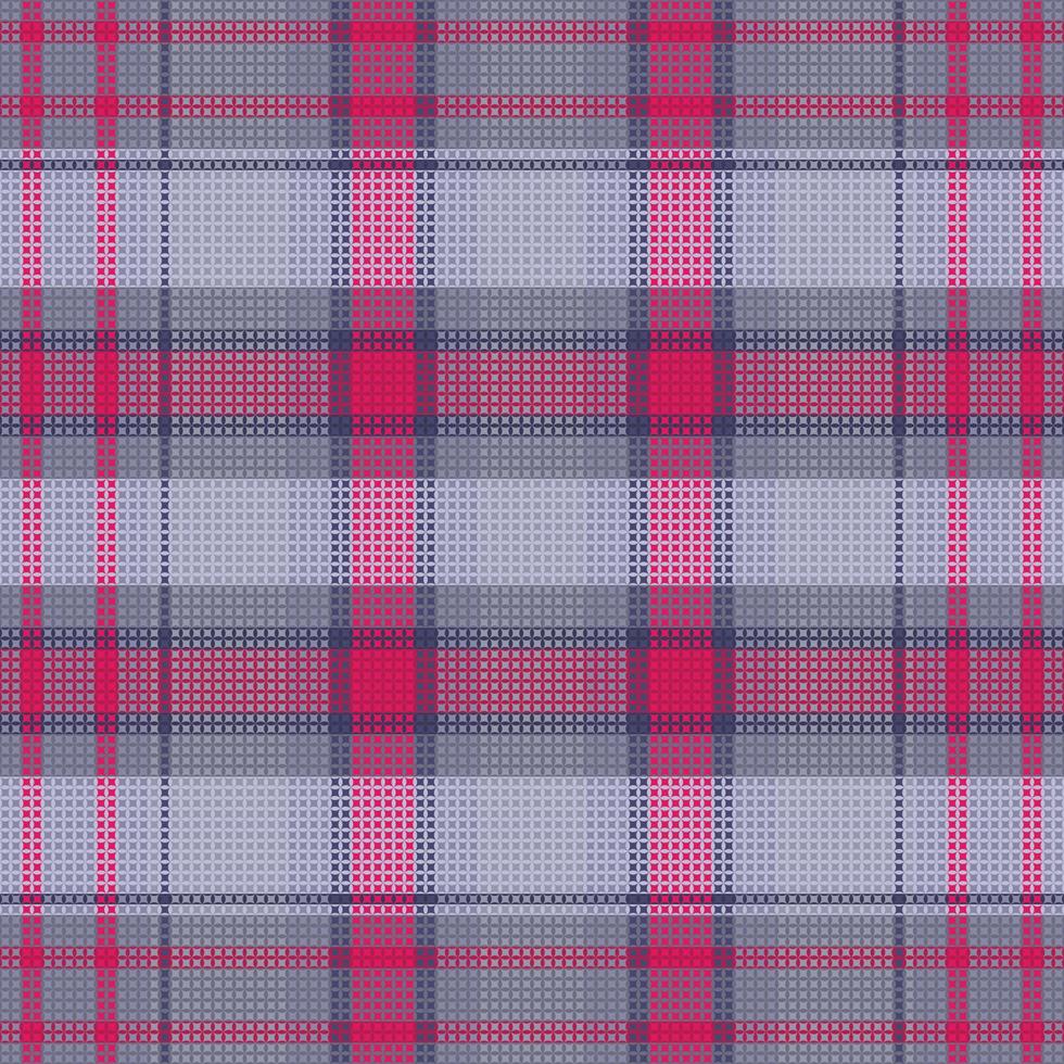 Tartan plaid pattern with dark color. vector