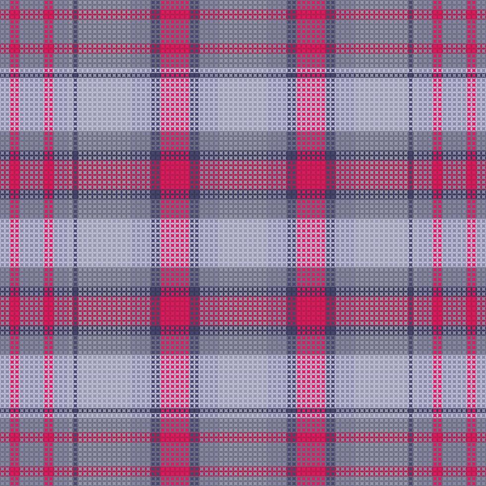 Tartan plaid pattern with dark color. vector