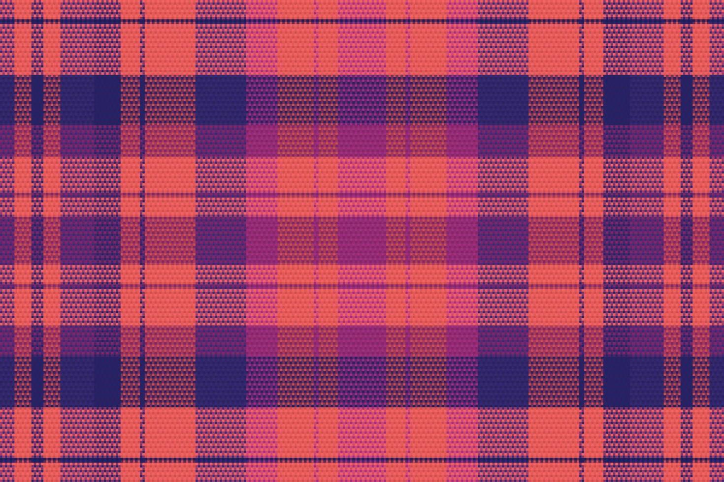 Tartan plaid pattern with dark color. vector