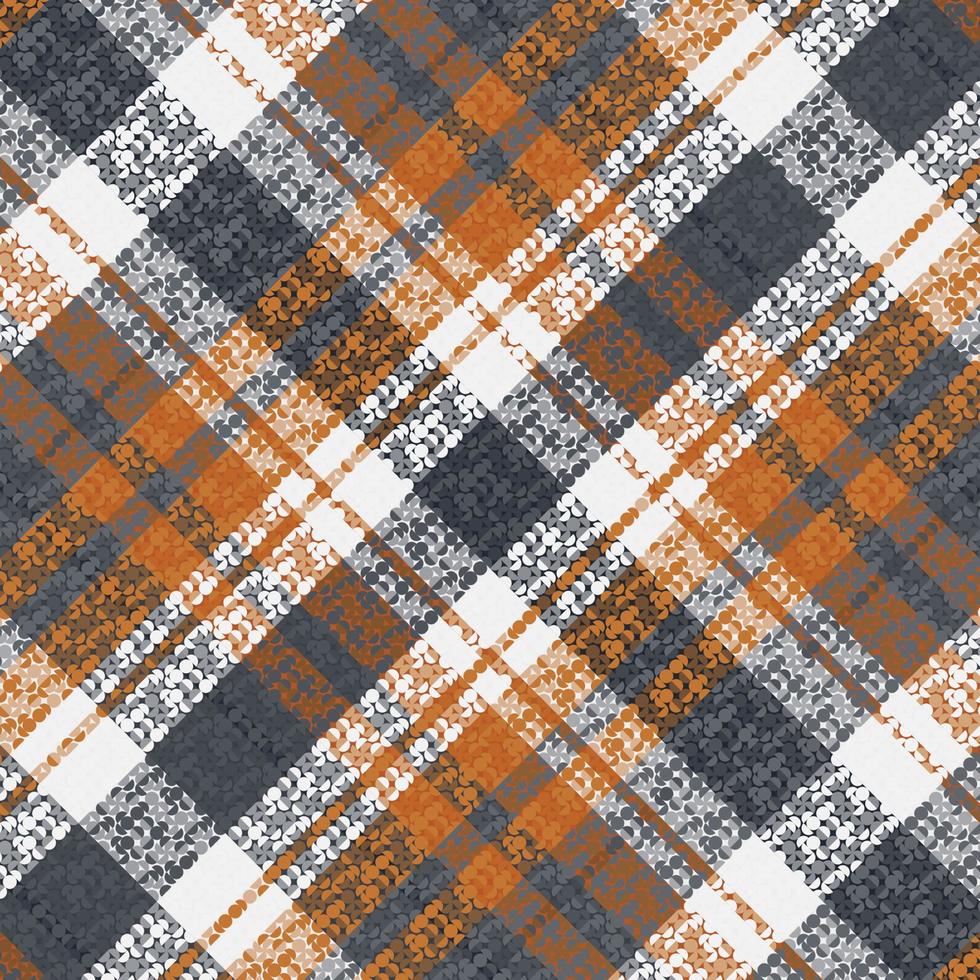 Tartan plaid pattern with dark color. vector