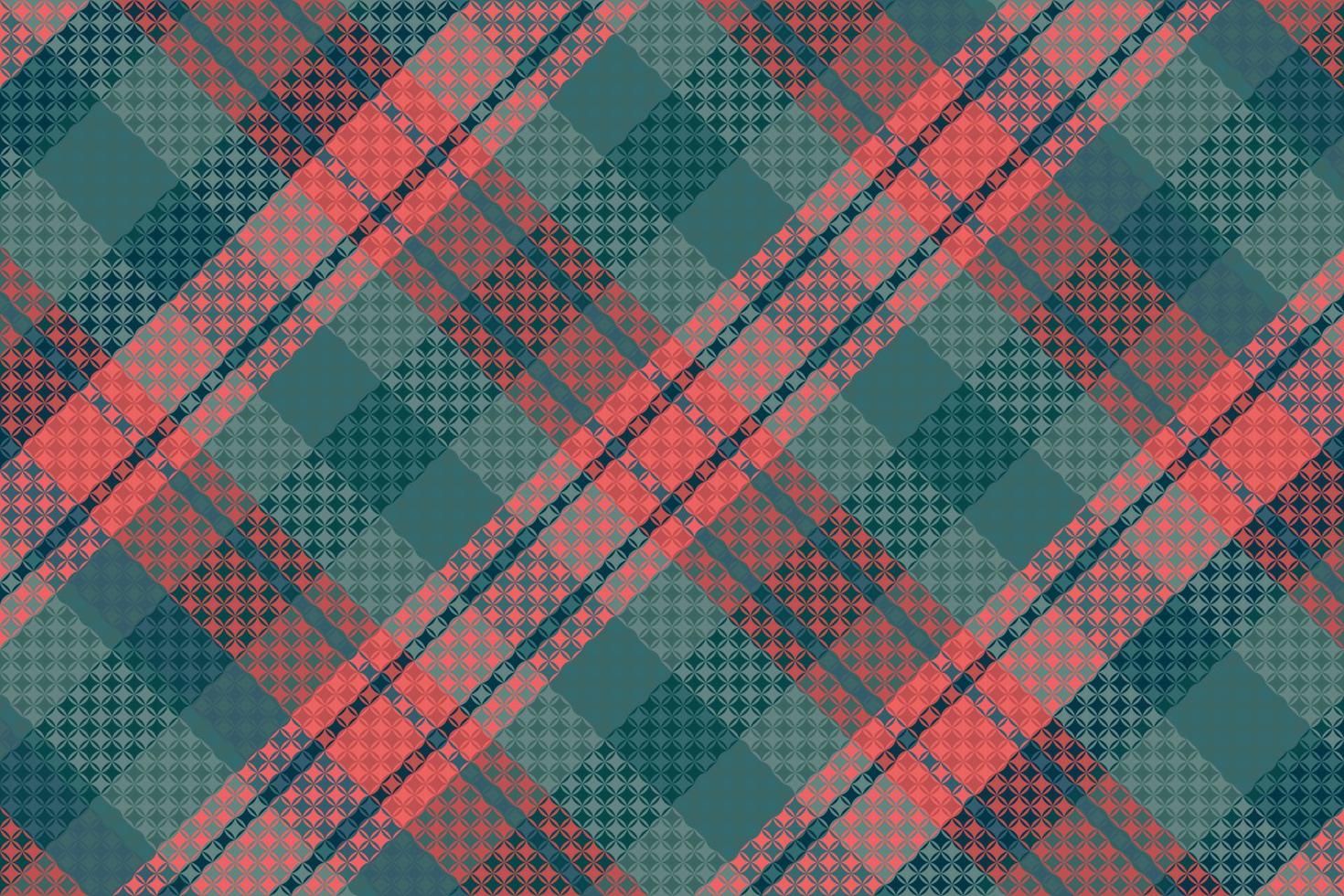 Tartan plaid pattern with dark color. vector