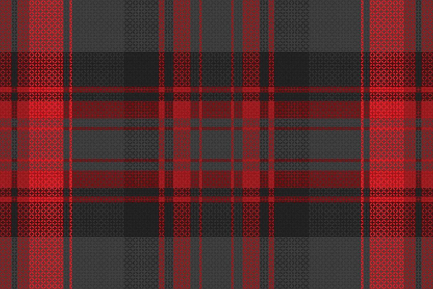 Tartan plaid pattern with dark color. vector
