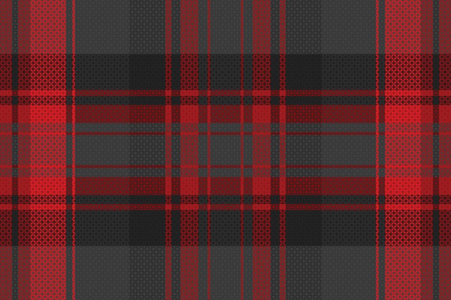 Tartan plaid pattern with dark color. vector