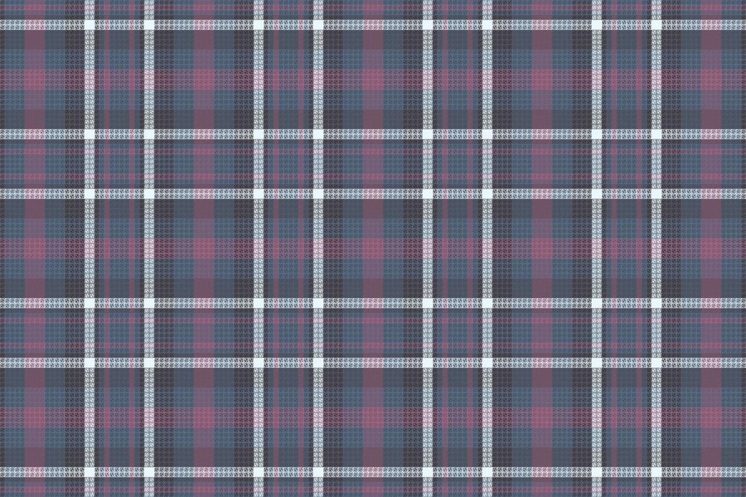 Tartan plaid pattern with dark color. vector