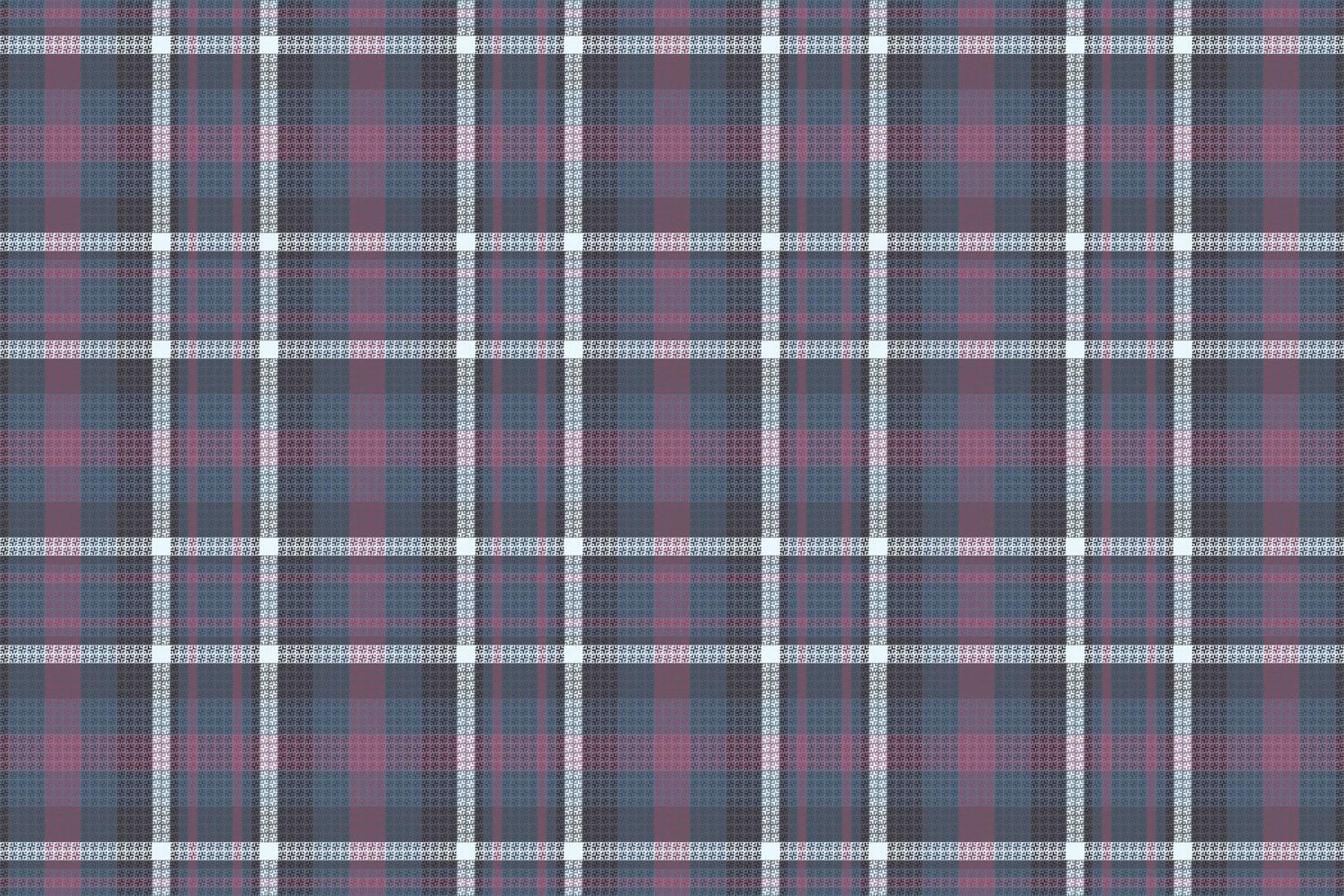 Tartan plaid pattern with dark color. vector