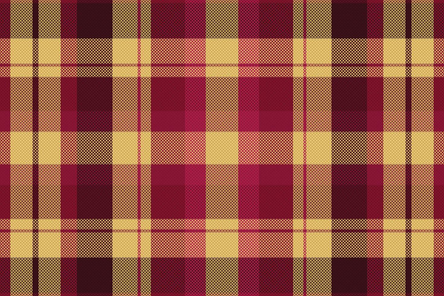 Tartan plaid pattern with dark color. vector