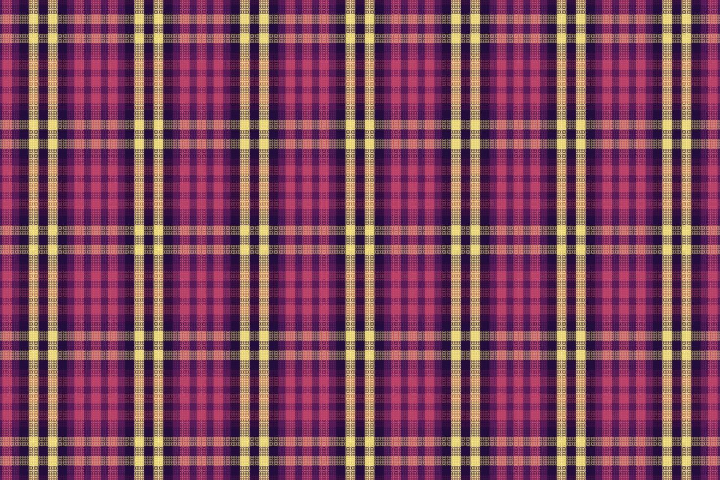 Tartan plaid pattern with dark color. vector