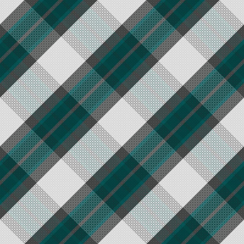 Tartan plaid pattern with dark color. vector