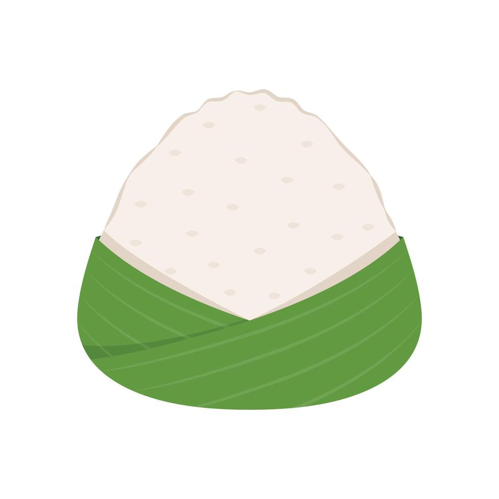 Onigiri vector. Onigiri on white background. Onigiri logo design. vector