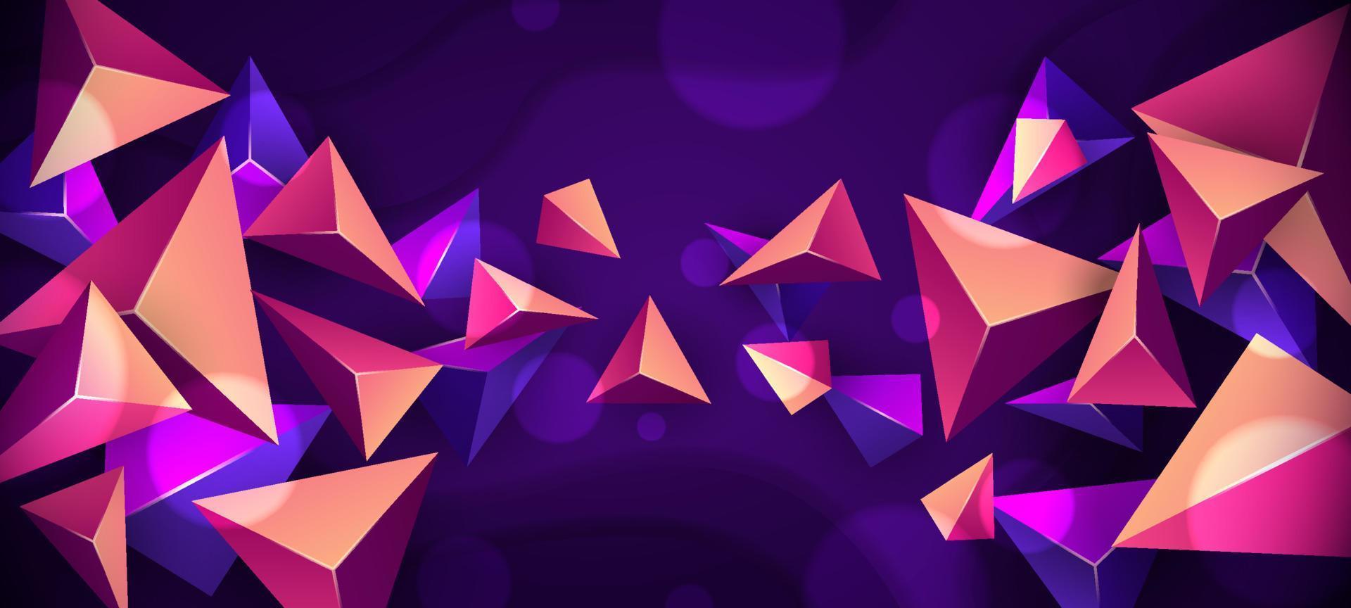 fondo abstracto triangular vector