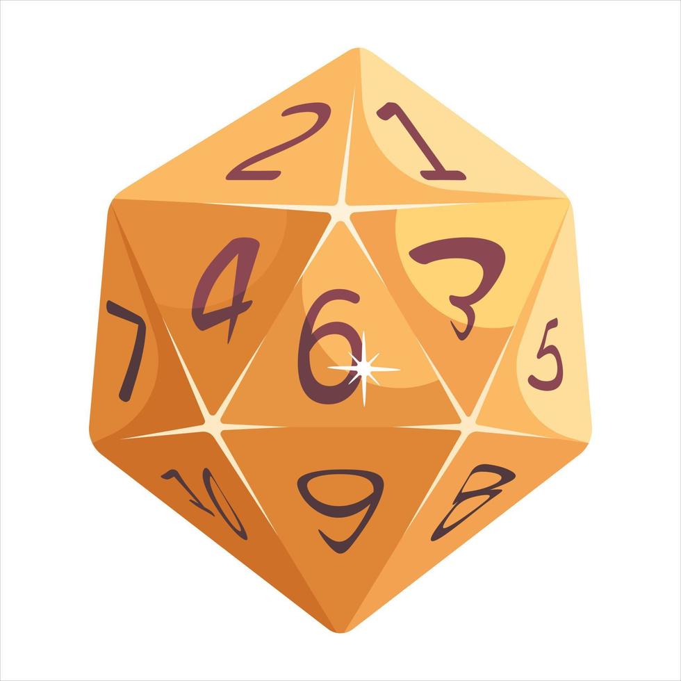 Trendy D30 Dice vector