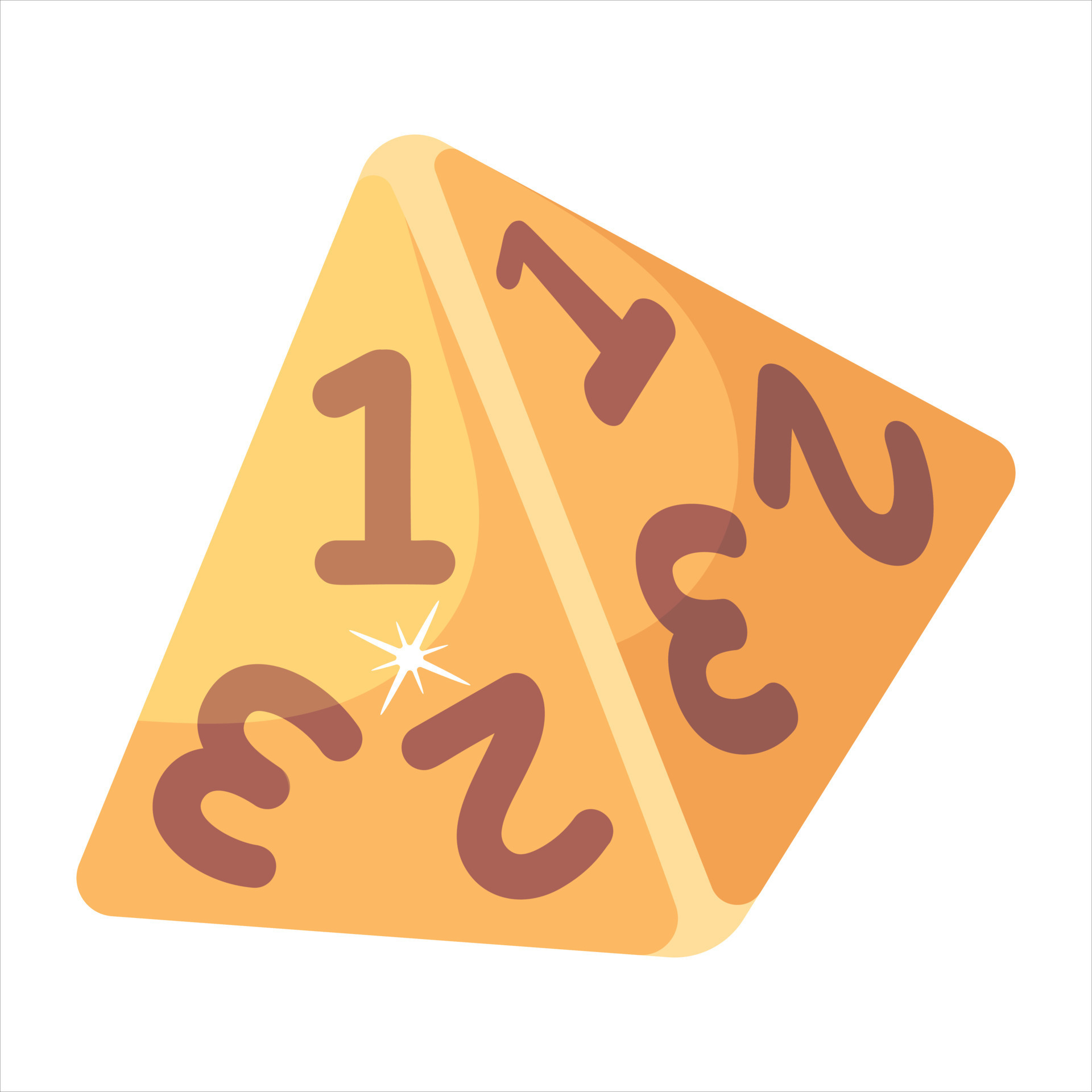 Trendy D4 Dice 18741436 Vector Art at Vecteezy