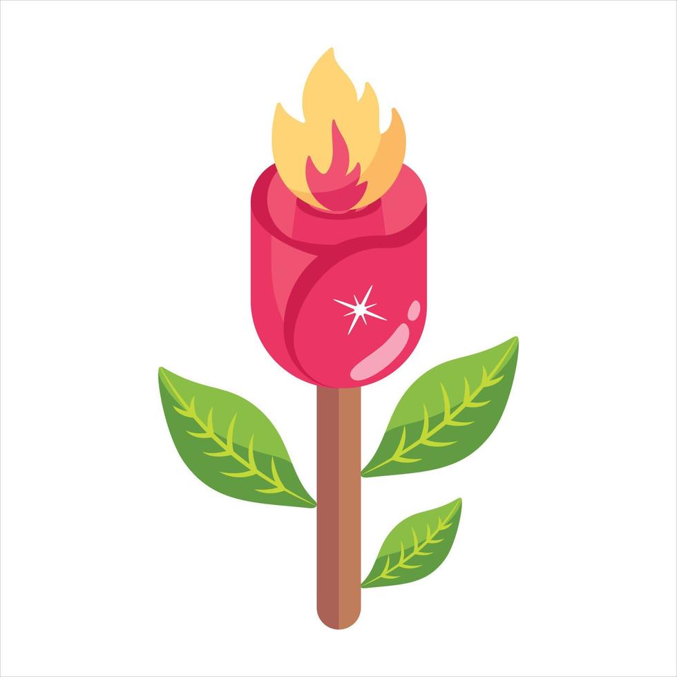 Trendy Flower Trick vector