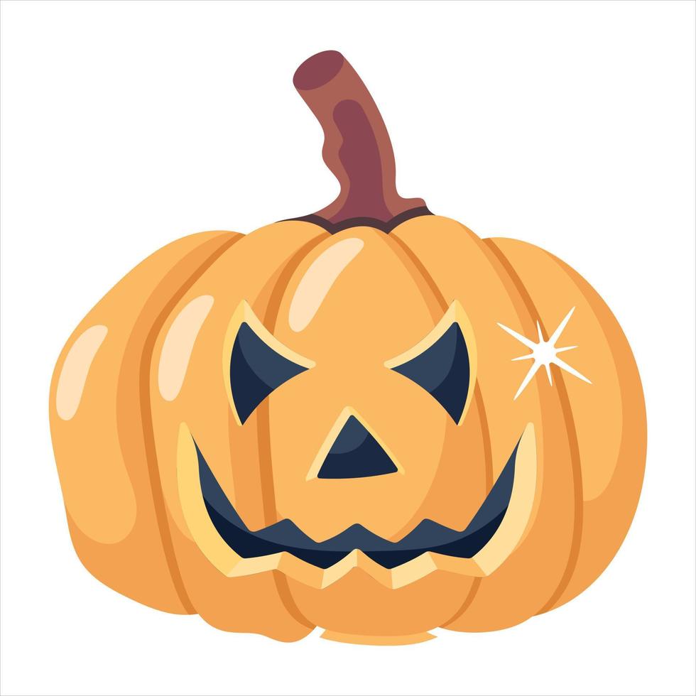 calabaza de halloween de moda vector