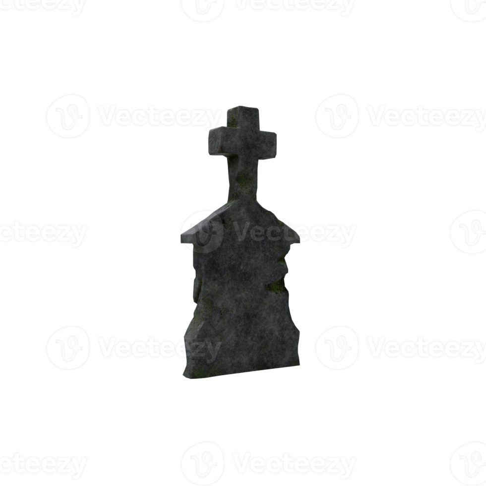 3d Tombstone isolated png