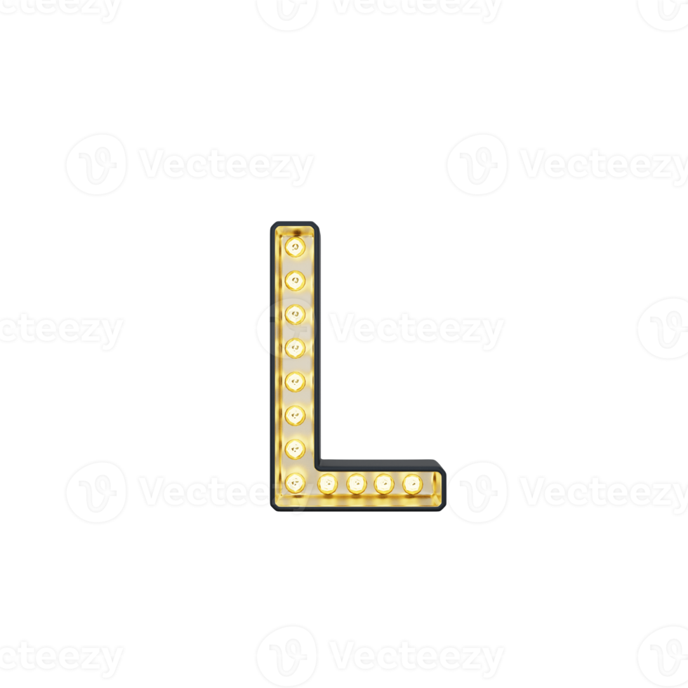 Marquee Alphabet L Light Box png