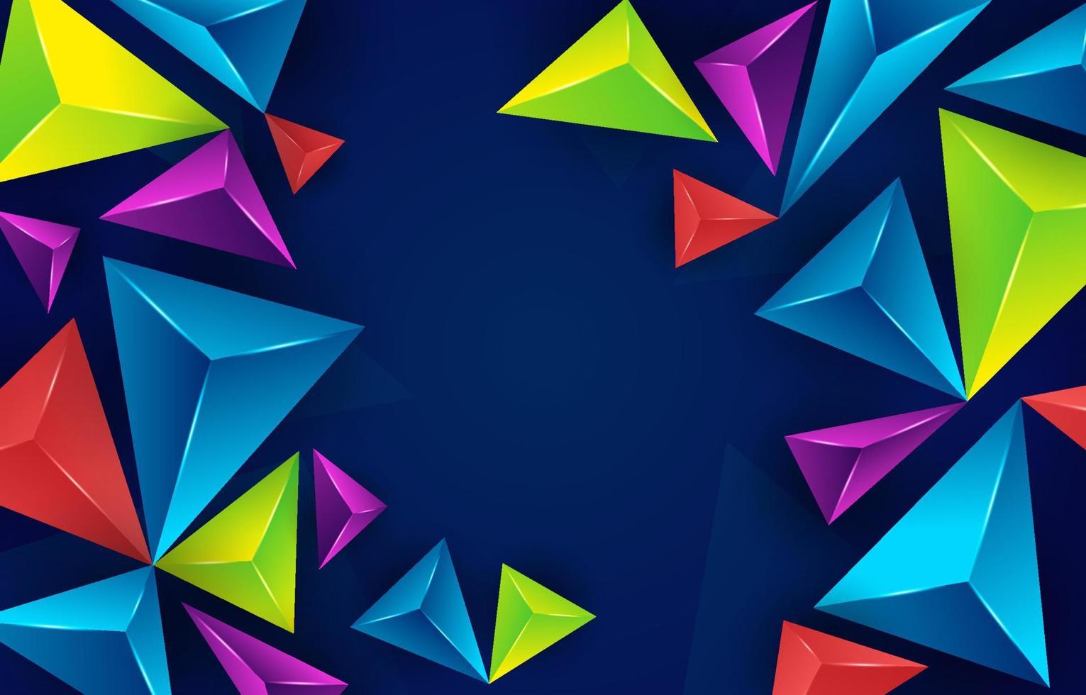 fondo degradado triangular colorido vector