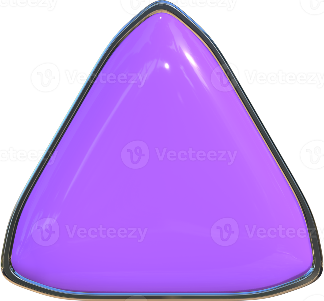 3D triangle button Illustration. png