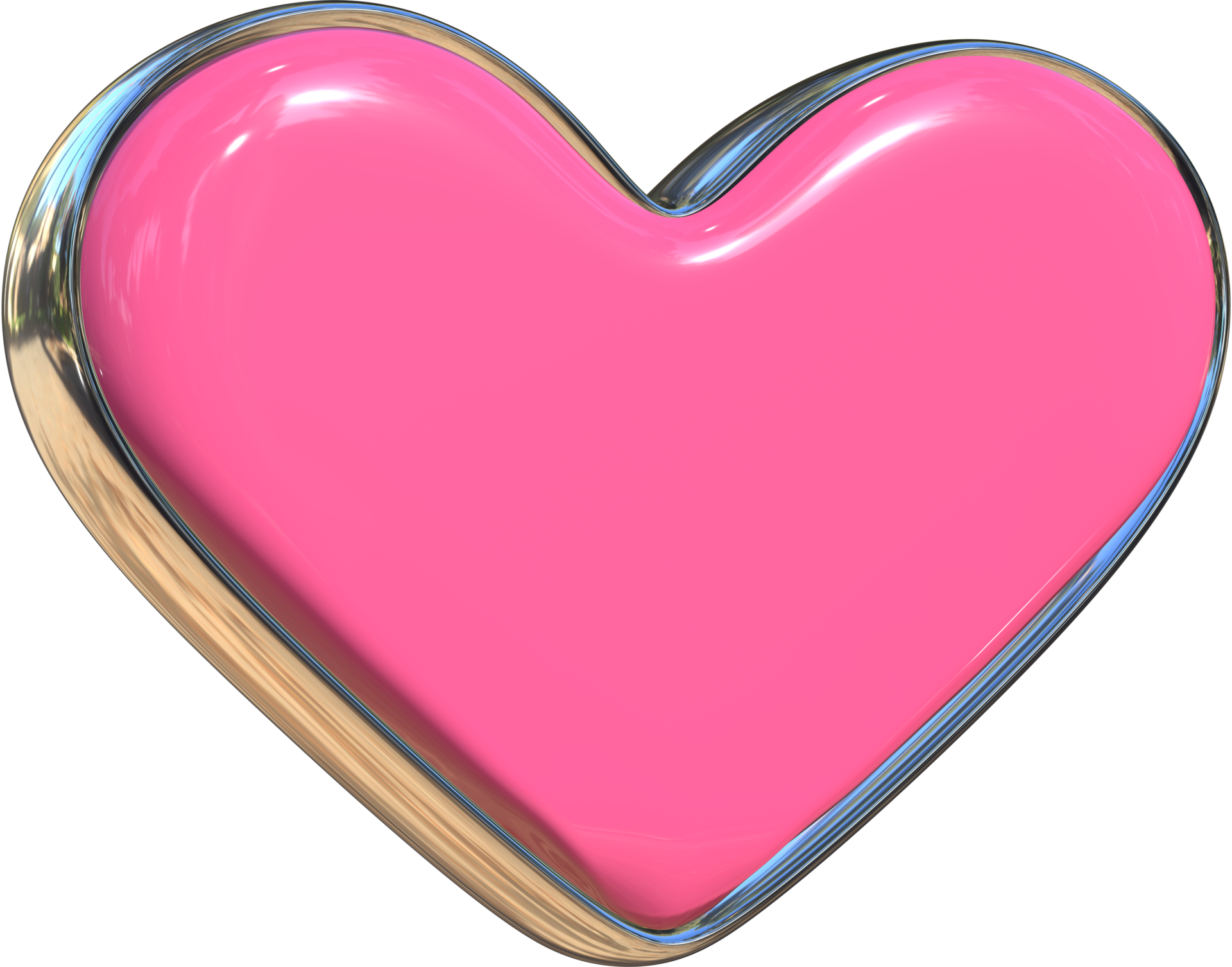 3D heart icon. 18741752 PNG