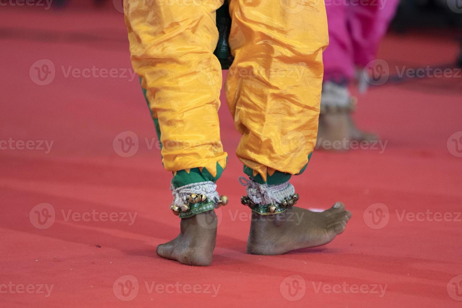 India traditional dance foot detail photo