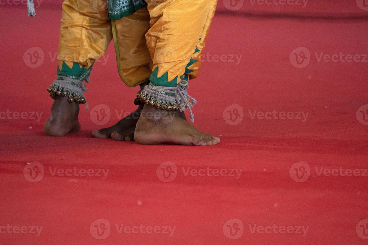 India traditional dance foot detail photo