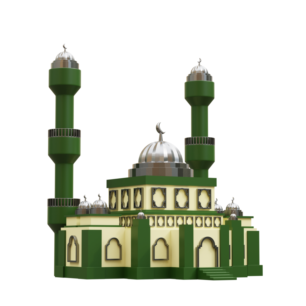 Ramadhan Kareem 3d  element mosque png