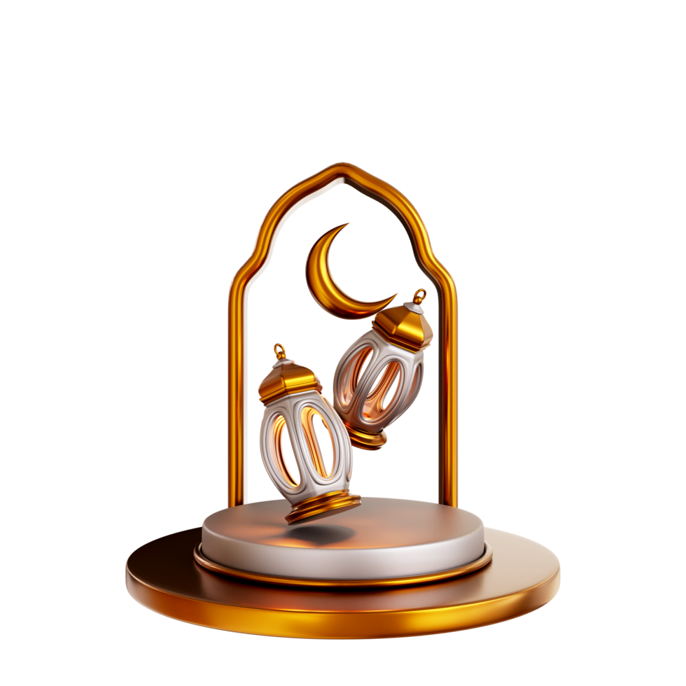 Ramadhan Kareem 3d element Podium png