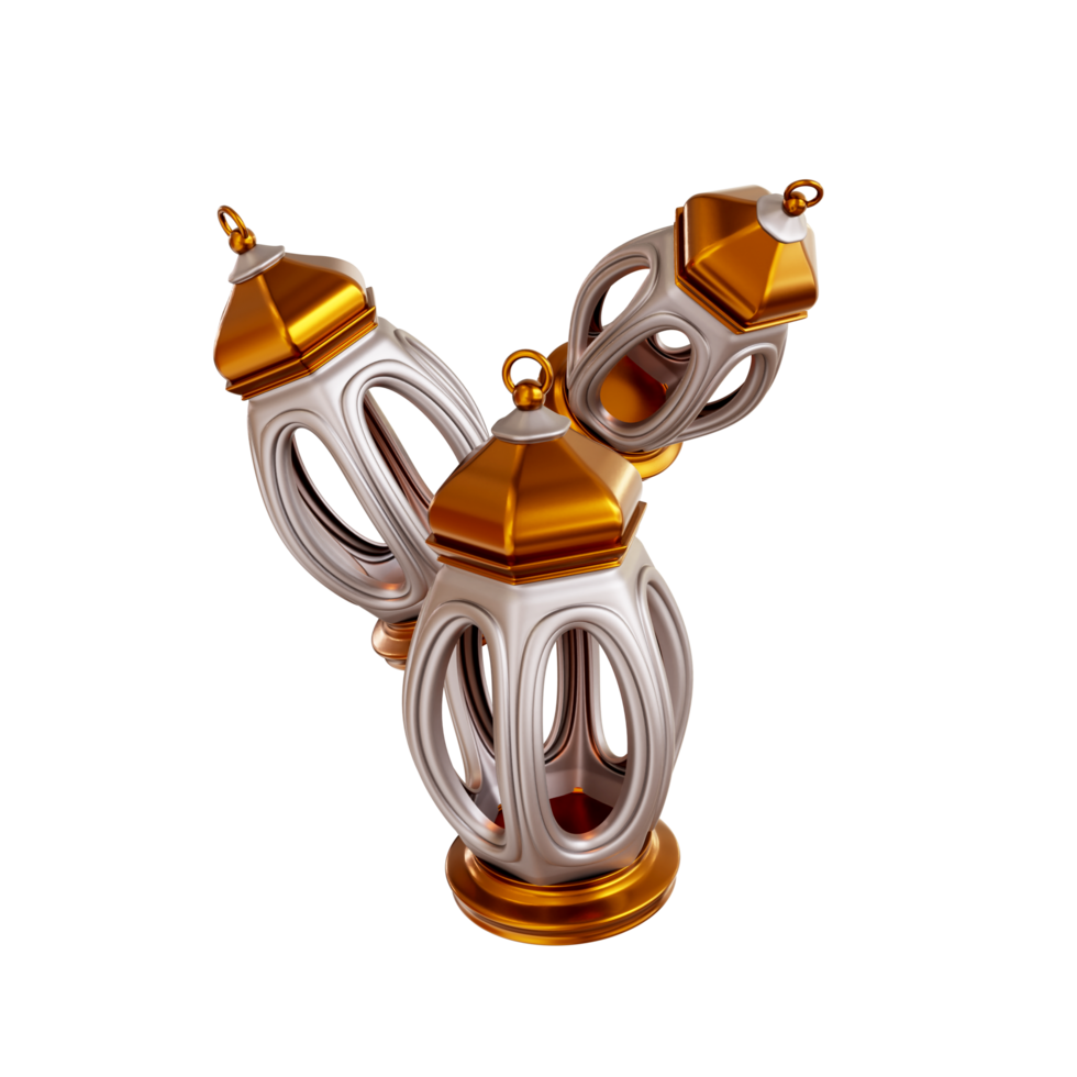 Ramadhan Kareem 3d element Lantern png