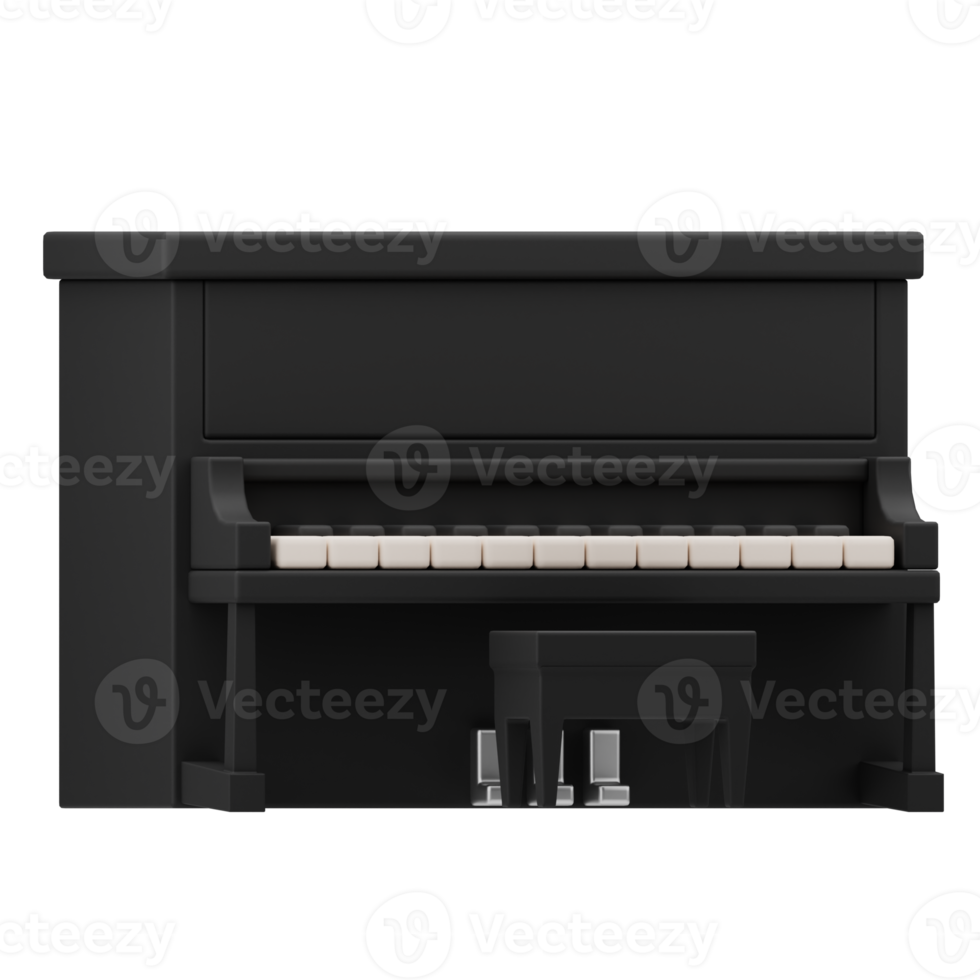 3d Illustration Music tool Piano png