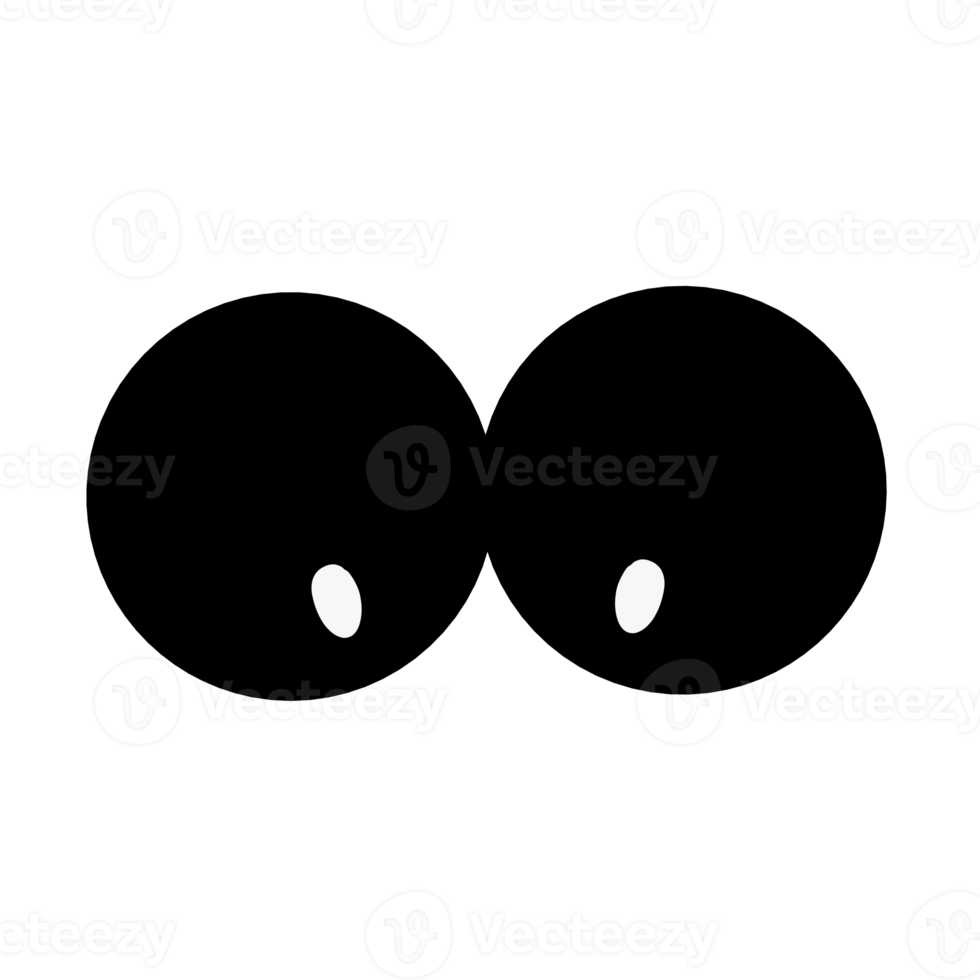 graphique de conception d'illustration de la forme des yeux. parfait pour l'ornement d'autocollant png