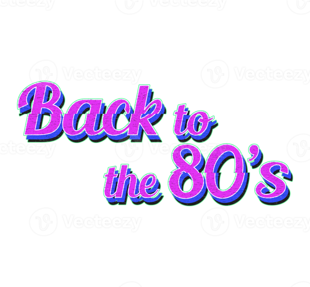 Back to the 80s png