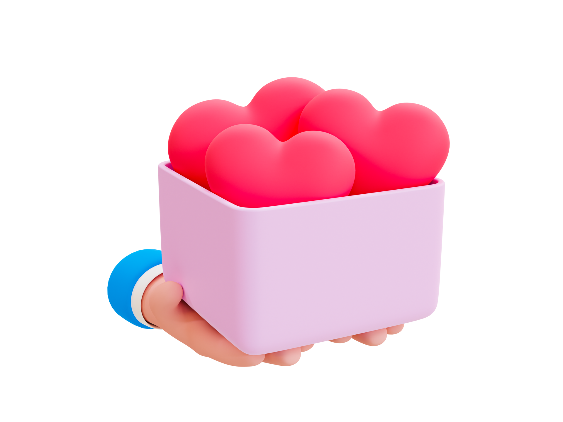 3d minimal symbol of love. Happy Valentine's day. valentine 