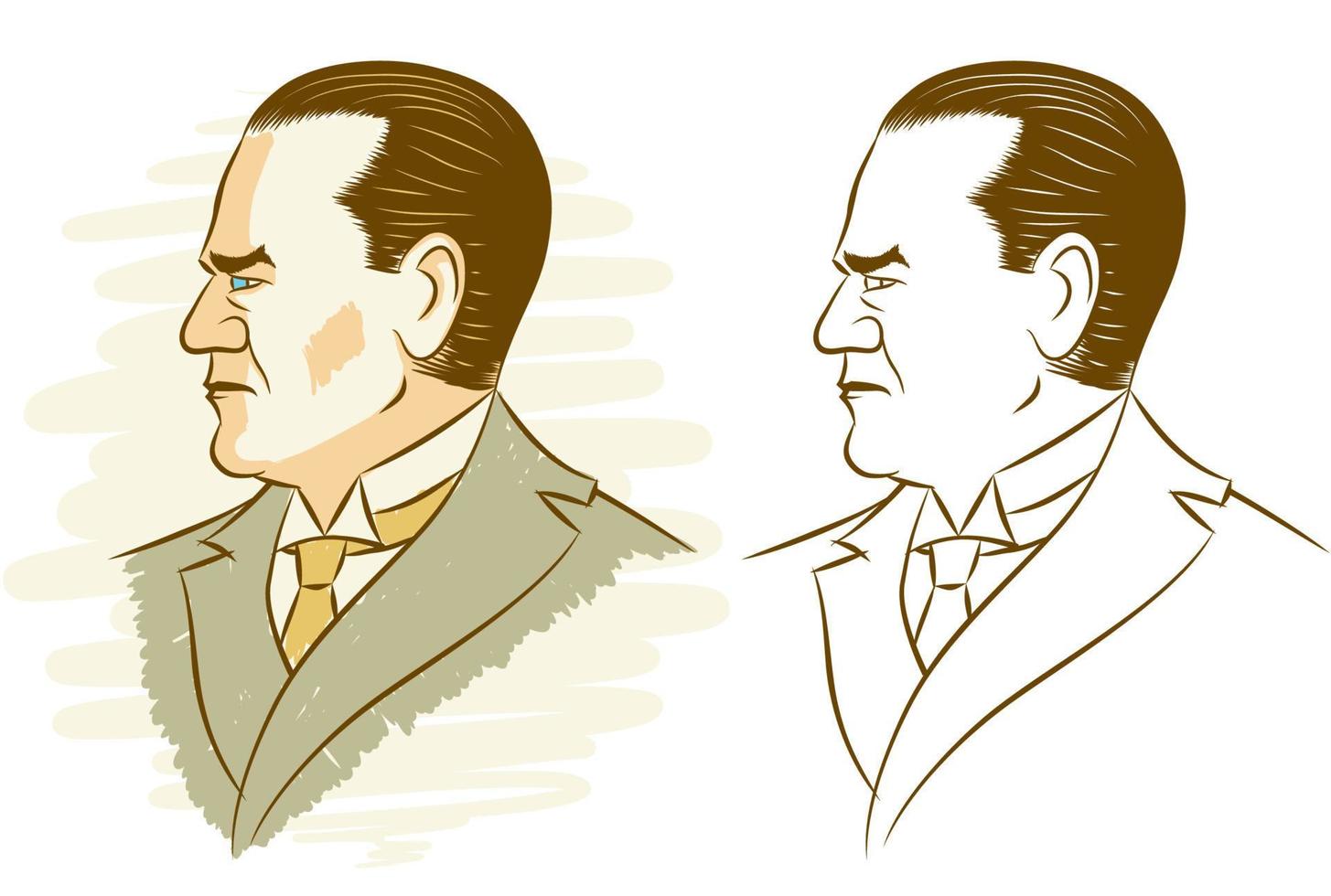 Kemal Ataturk Portrait vector