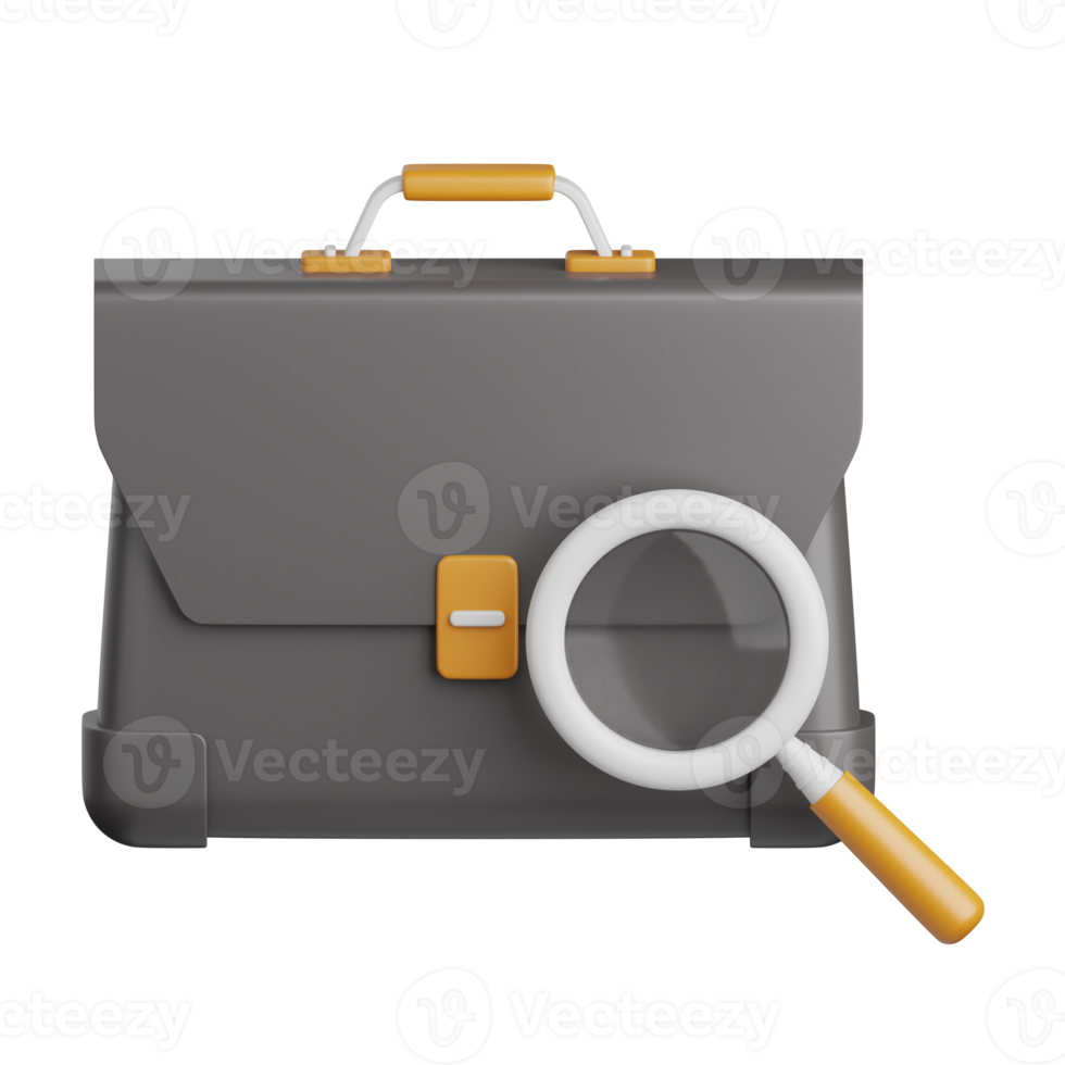 3d rendering job search isolated useful for business, industry, company, corporate and finance png