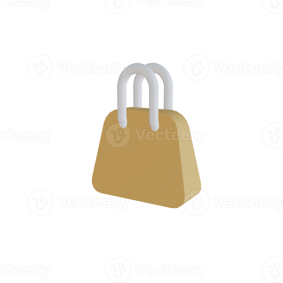 tote bag 3d render png