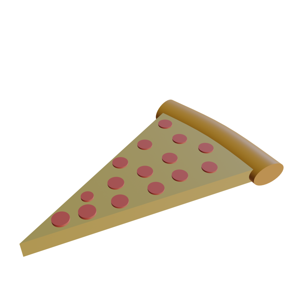 representación 3d de pizza png