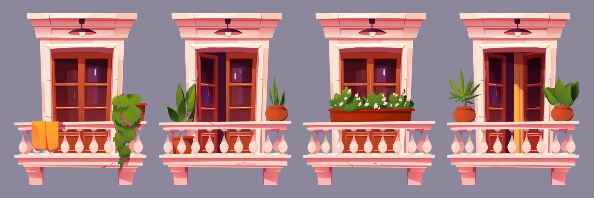 antigua casa de apartamentos con ventanas clásicas vector