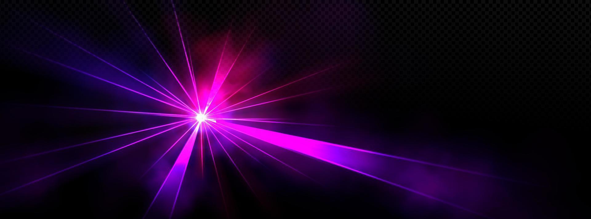 Bright light spot with colorful beams vector