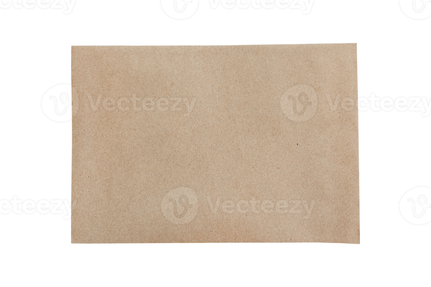 Brown envelope isolated on transparent background PNG file.