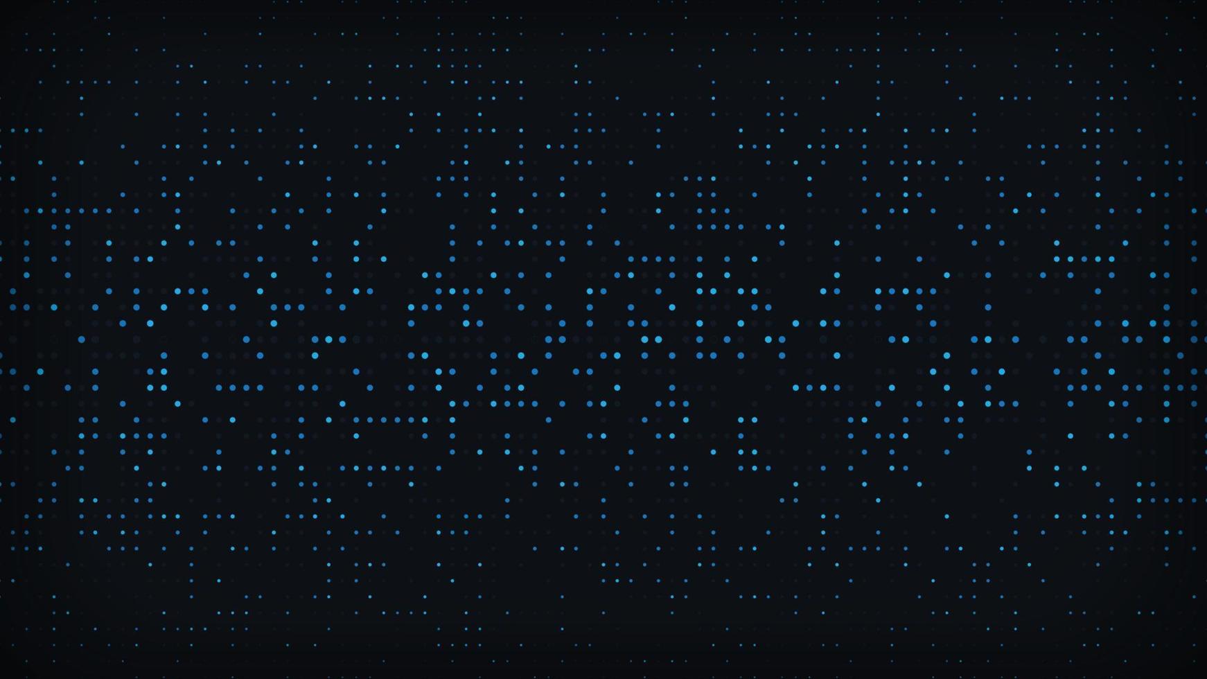 Digital data square blue pattern pixel background. Technology background. vector