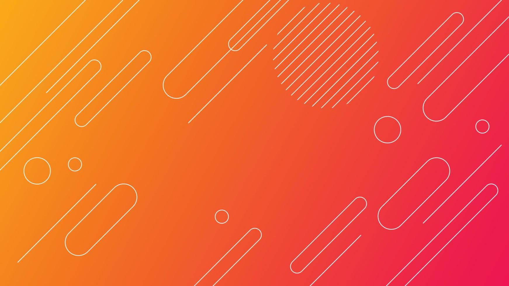 Memphis elements in yellow and orange gradients and retro themed for posters, banners and website landing pages. vector