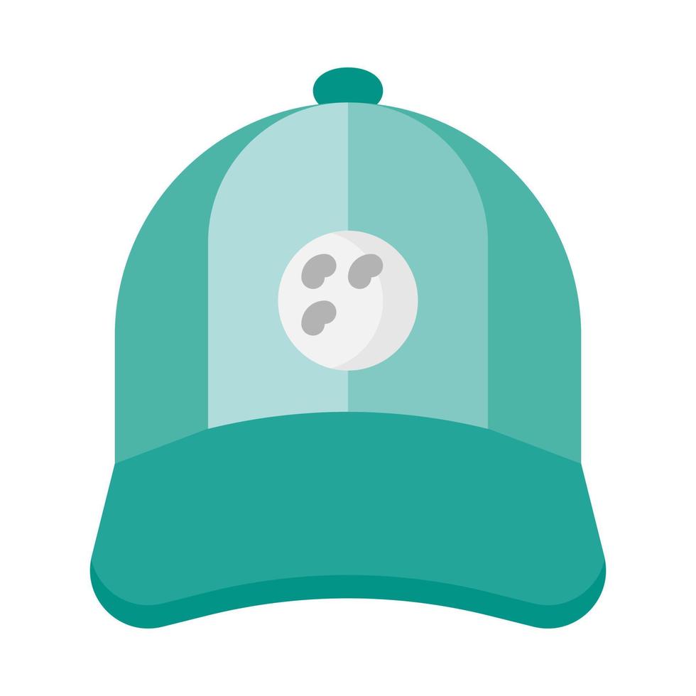 Golf cap icon in flat style vector